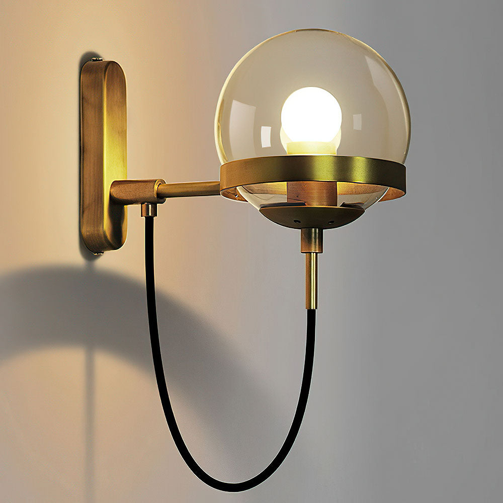 AURORABELLE - Elegant Retro Glass Ball Wall Light