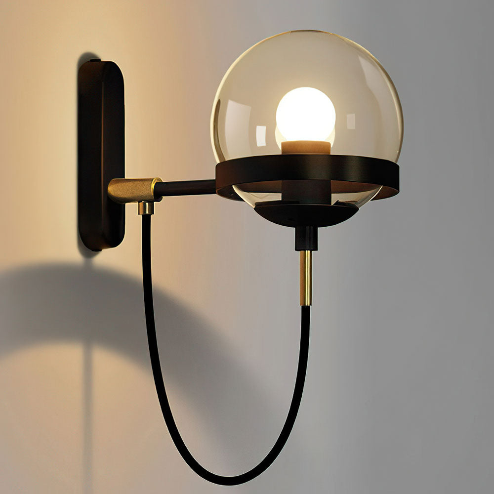 AURORABELLE - Elegant Retro Glass Ball Wall Light