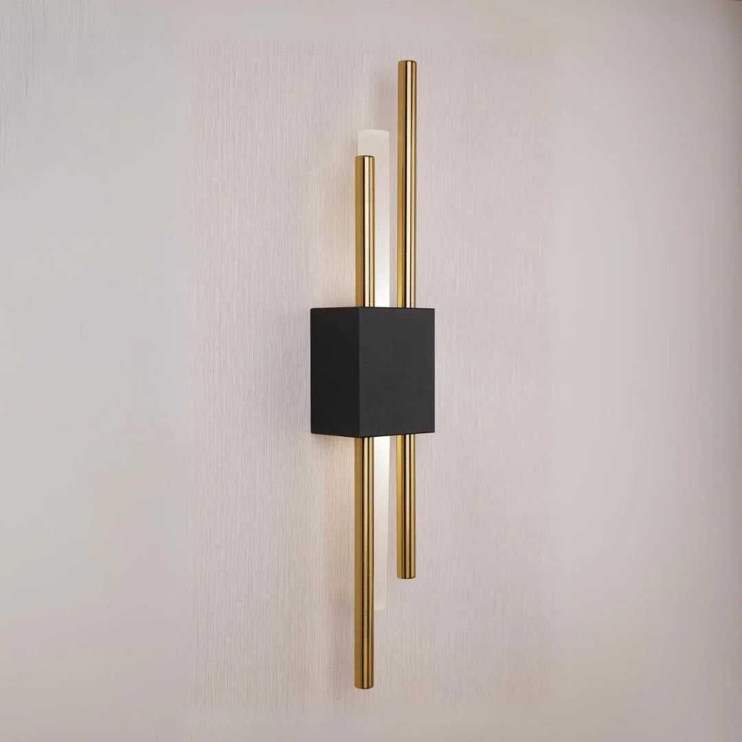 VIOLARA - Black and Gold Modern Wall Light