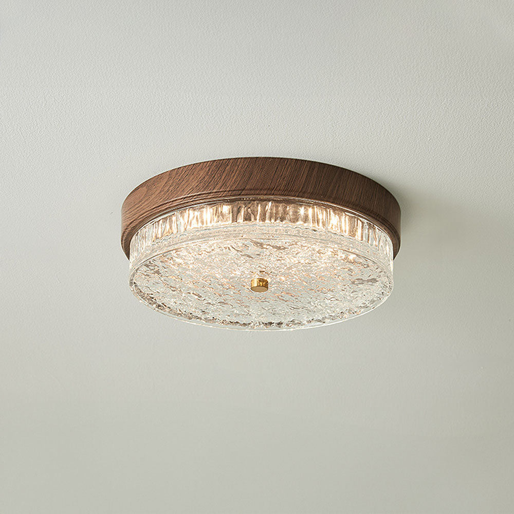 AURABELLA - Energy-Efficient Brown Glass LED Ceiling Light