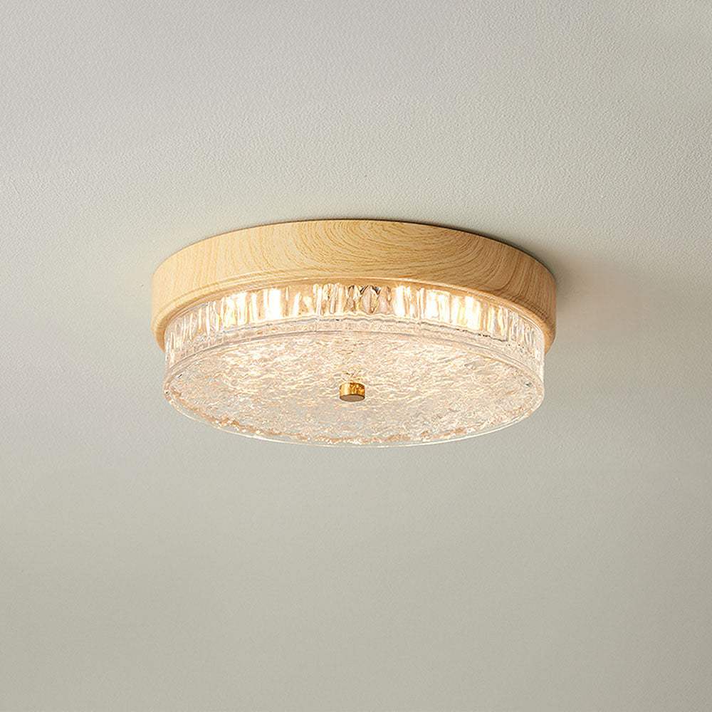 AURABELLA - Energy-Efficient Brown Glass LED Ceiling Light