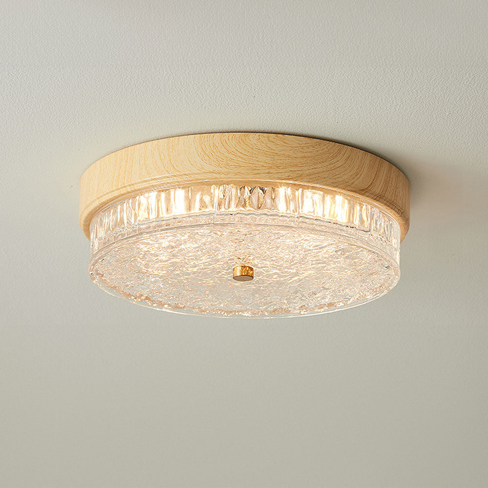 AURABELLA - Energy-Efficient Brown Glass LED Ceiling Light
