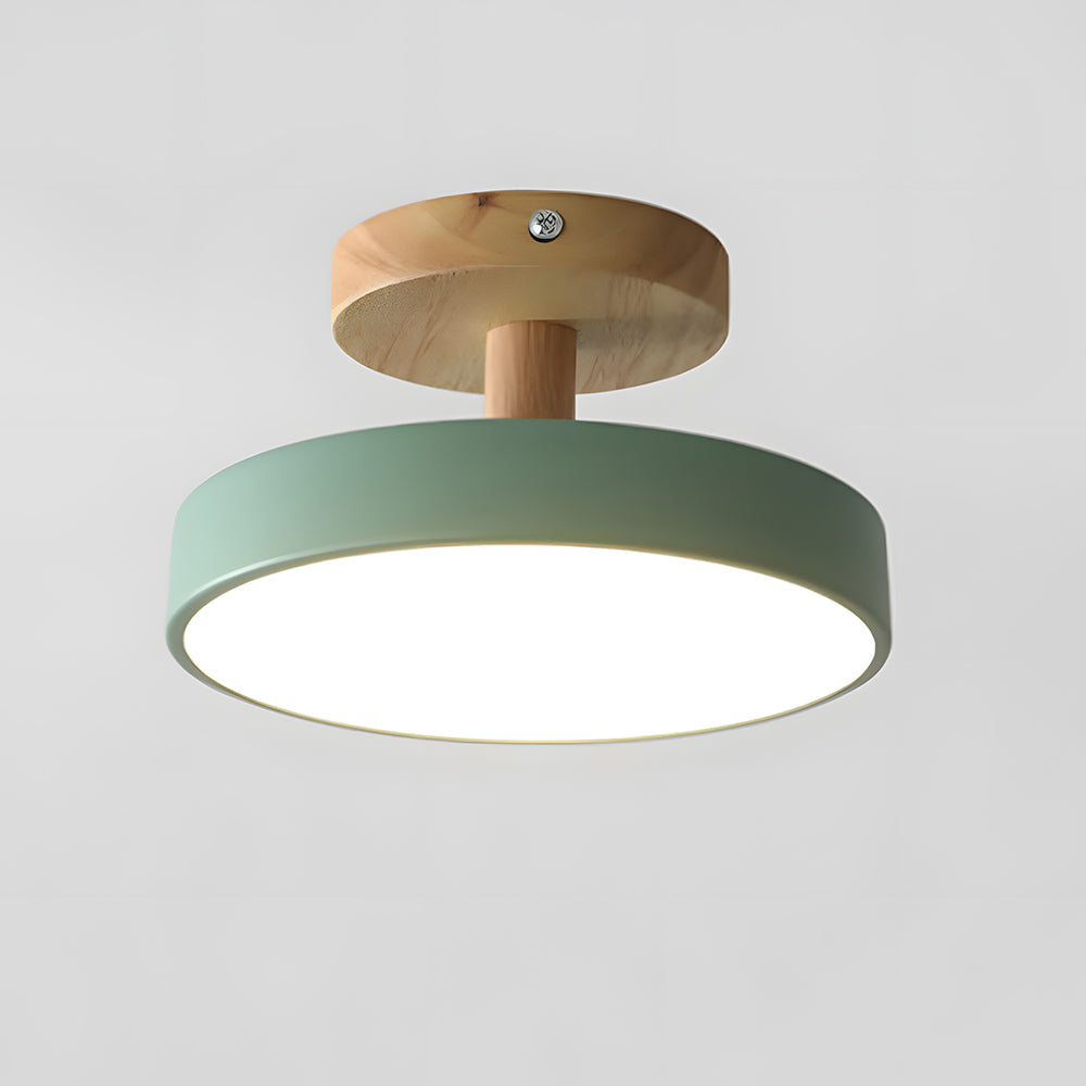 VIVARE - Sleek Wood and Iron Ceiling Light