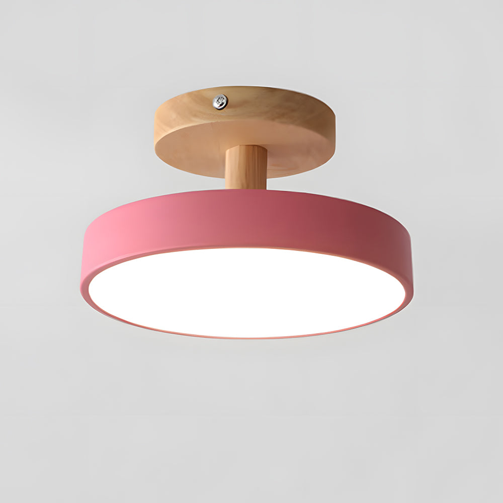 VIVARE - Sleek Wood and Iron Ceiling Light
