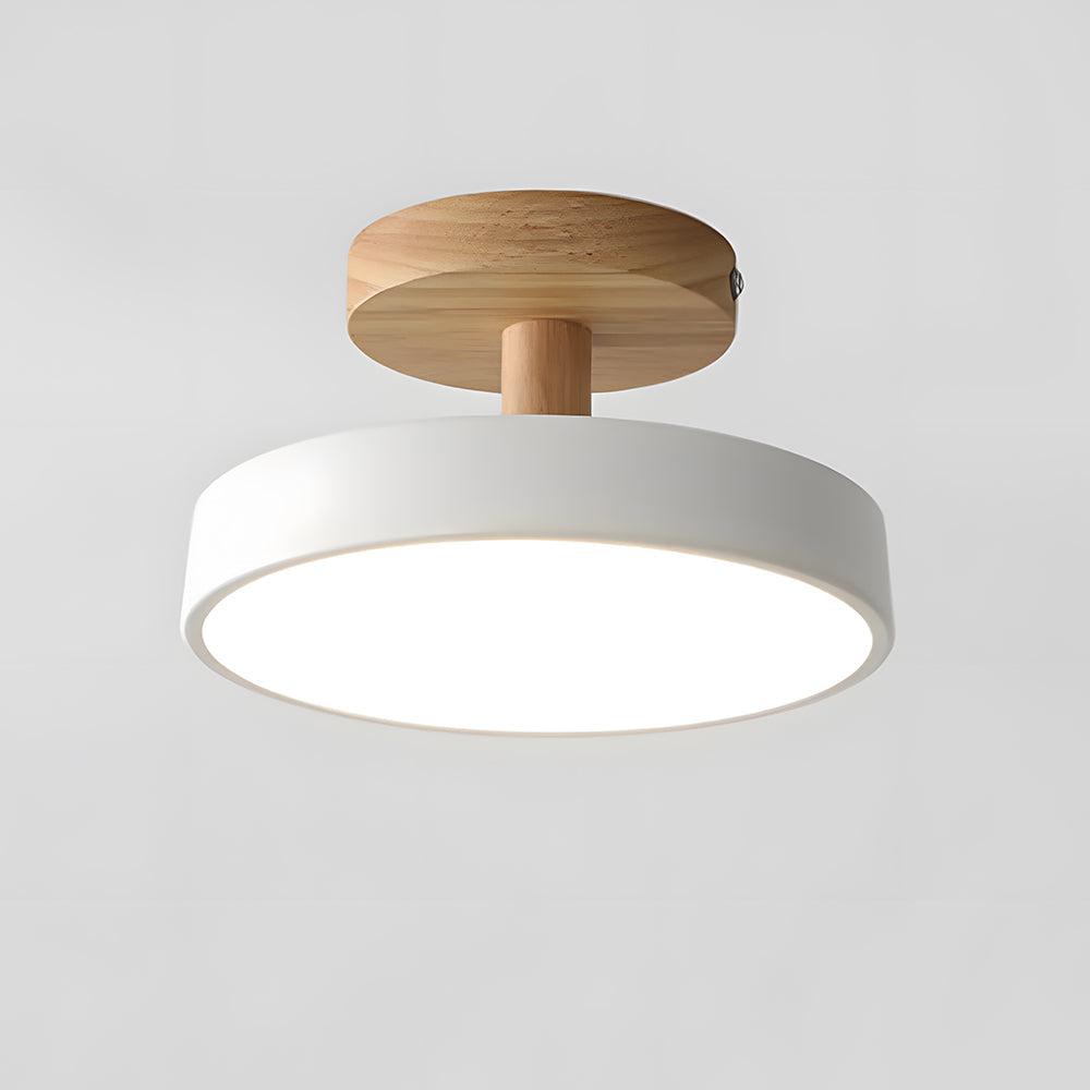 VIVARE - Sleek Wood and Iron Ceiling Light