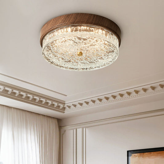 AURABELLA - Energy-Efficient Brown Glass LED Ceiling Light