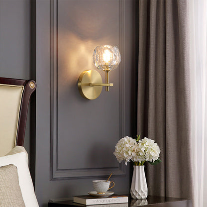 ALORIS - Moderne Gouden Kristal LED Wandlamp