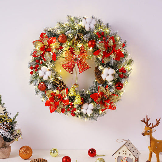 TWINKLEBRIGHT - Lighted Christmas Wreath with Bells