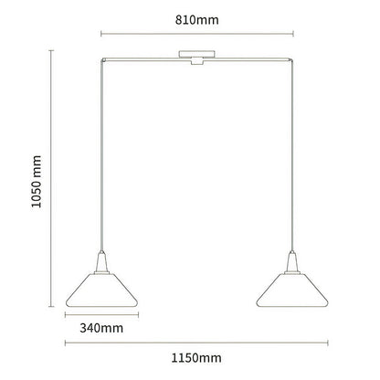 ELEVONA - Stylish Iron Dining Table Pendant Light