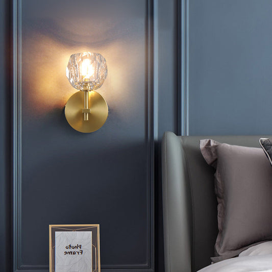 ALORIS - Moderne Gouden Kristal LED Wandlamp