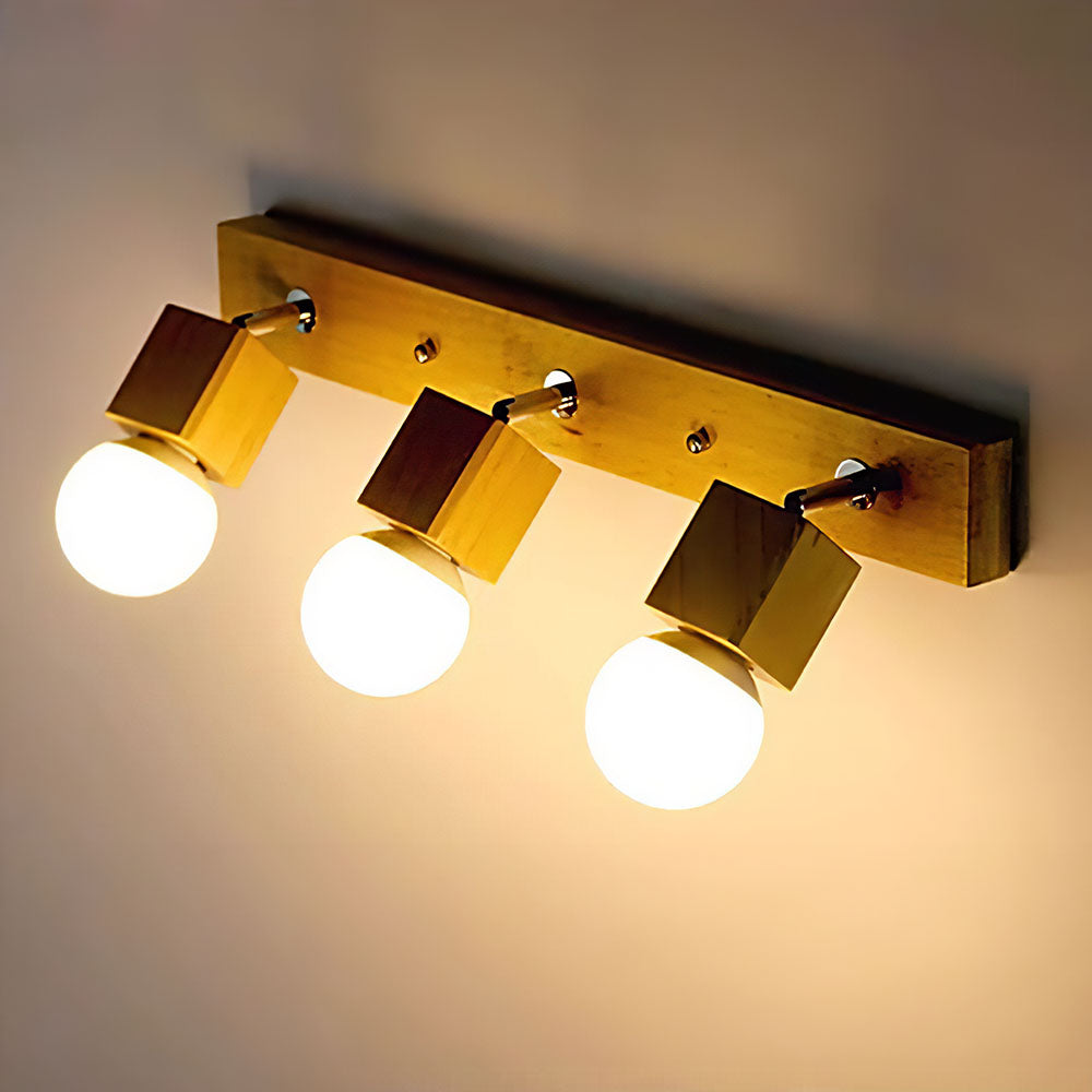 VIVLUX - Natural Wood Bathroom LED Track Lights