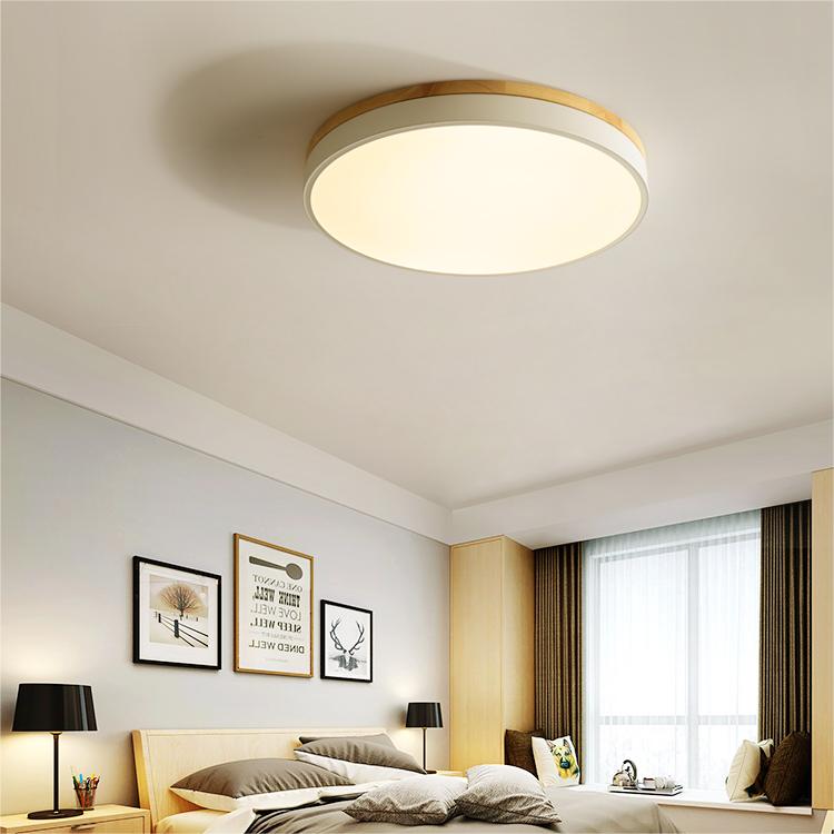 VIVARO - Contemporary Wood LED Ceiling Light