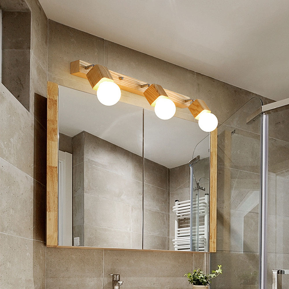 VIVLUX - Natural Wood Bathroom LED Track Lights