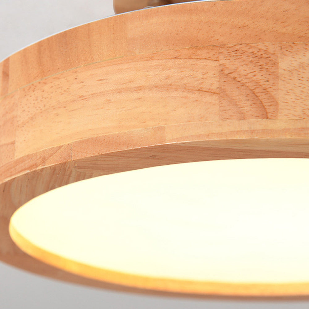 AURAWOOD - Rustic Wood LED Ceiling Light