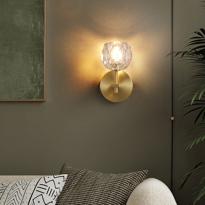 ALORIS - Moderne Gouden Kristal LED Wandlamp