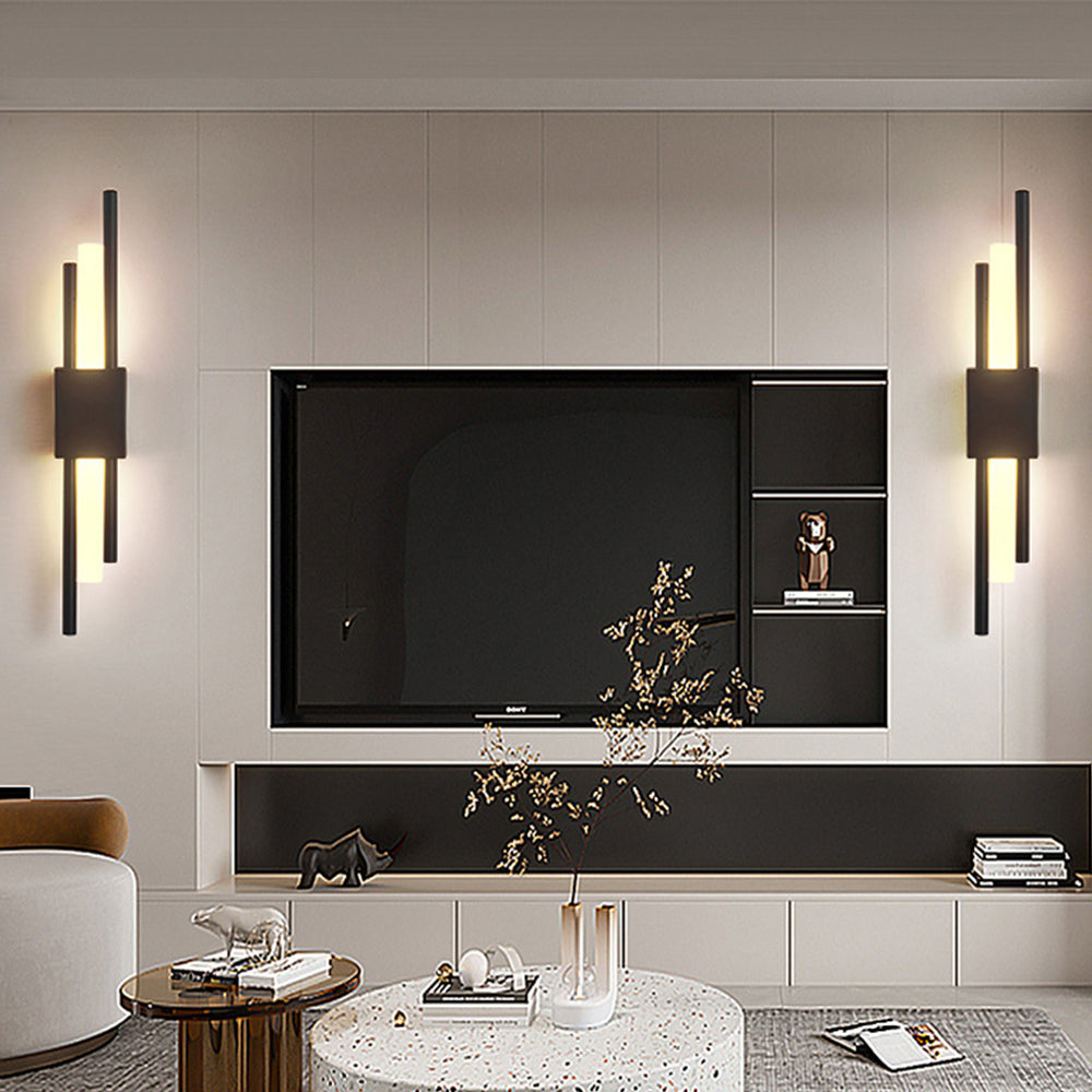 VIOLARA - Black and Gold Modern Wall Light