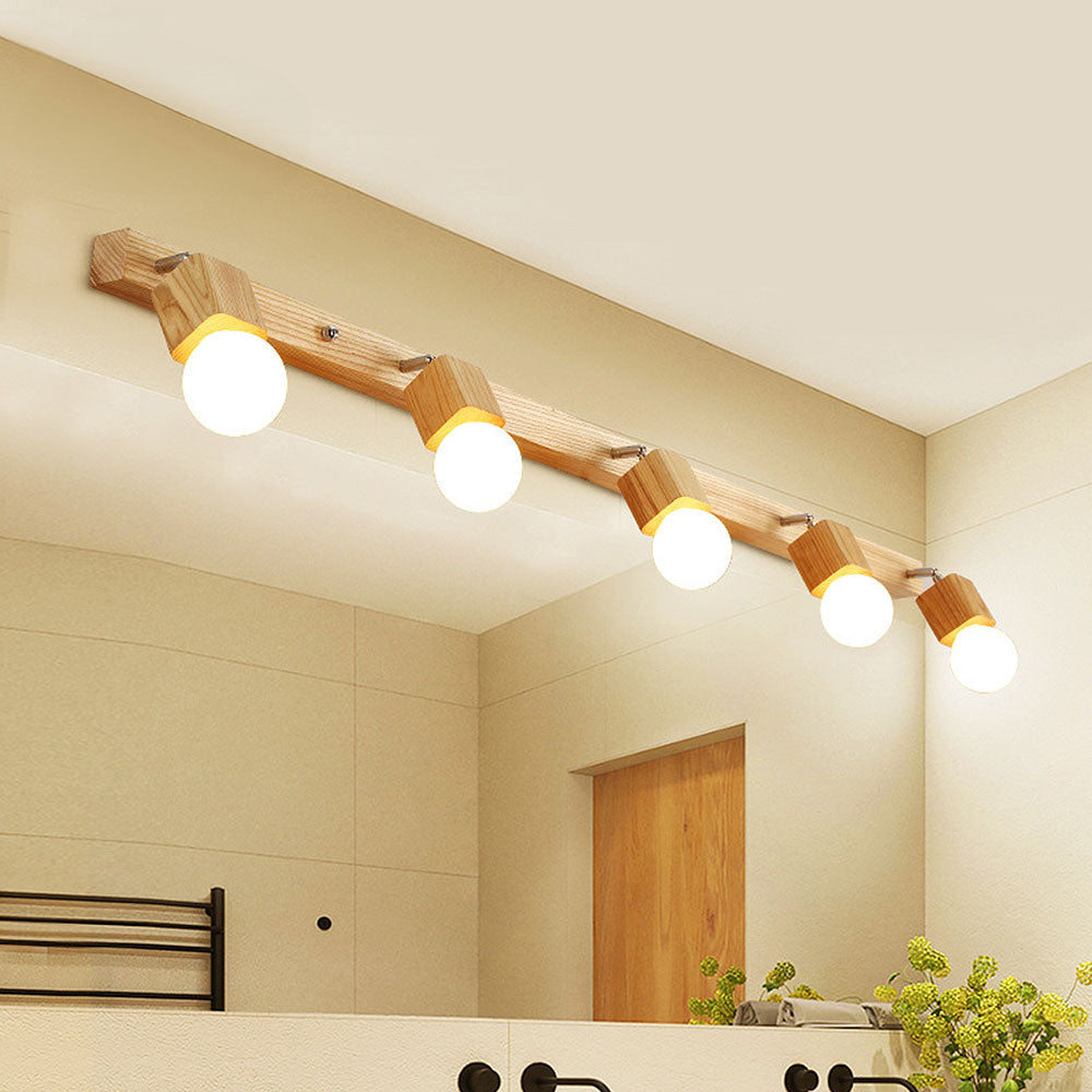 VIVLUX - Natural Wood Bathroom LED Track Lights
