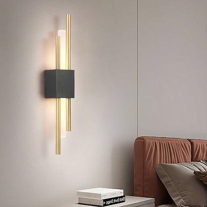 VIOLARA - Black and Gold Modern Wall Light