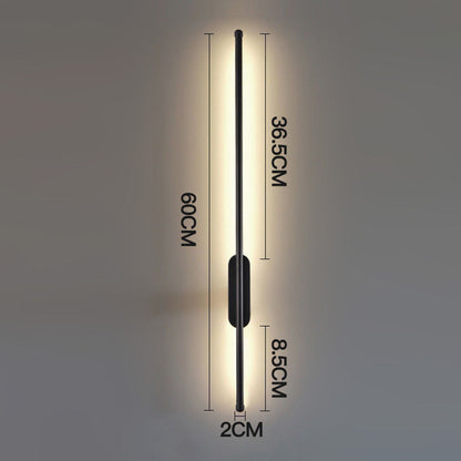 AURAVIA - Slanke aluminium LED-wandlamp