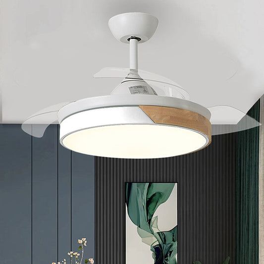 LUMARAY - Colorful Acrylic Macaron Ceiling Fan with LED Light