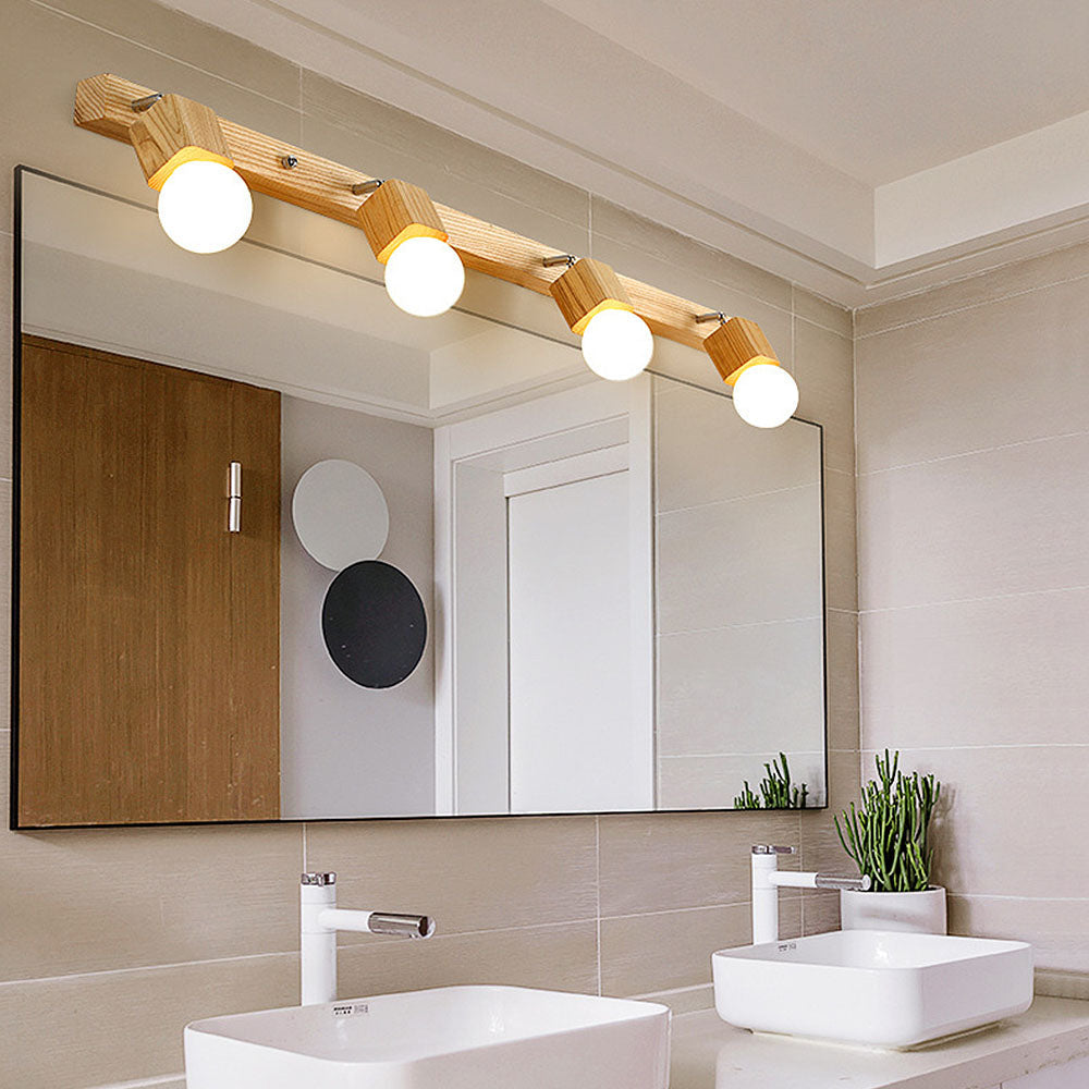 VIVLUX - Natural Wood Bathroom LED Track Lights