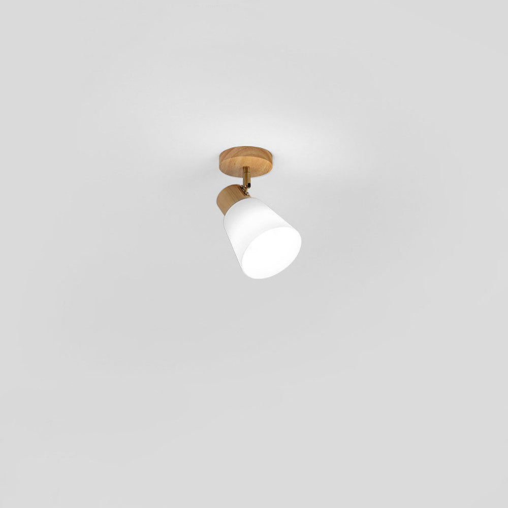 ILLUMIRAIL - Modern Rotatable Wood LED Track Light
