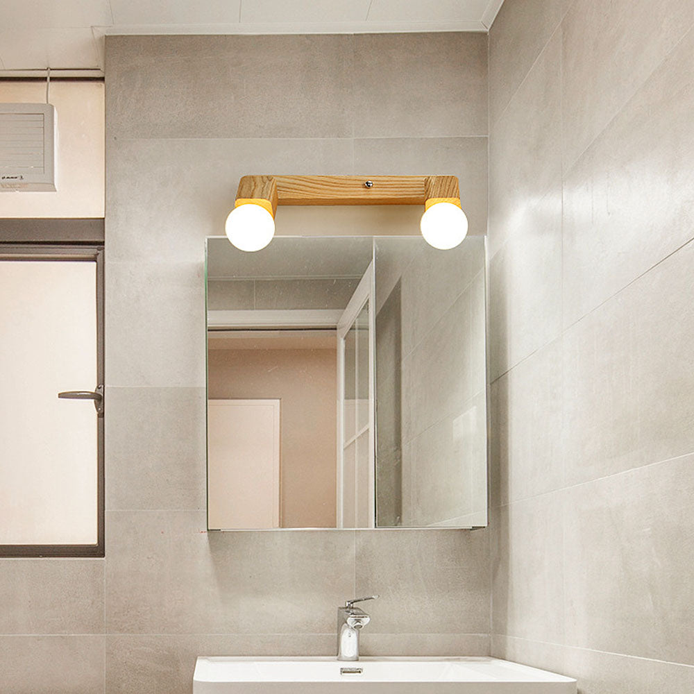 VIVLUX - Natural Wood Bathroom LED Track Lights