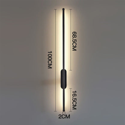 AURAVIA - Slanke aluminium LED-wandlamp
