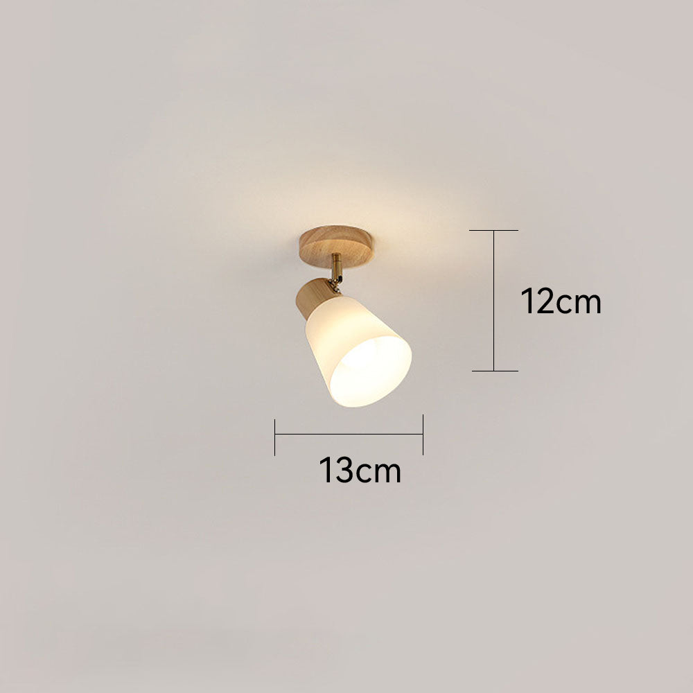 ILLUMIRAIL - Modern Rotatable Wood LED Track Light