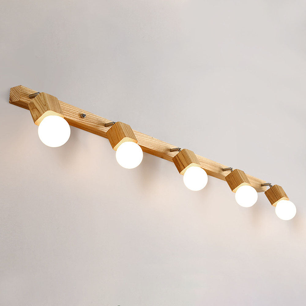VIVLUX - Natural Wood Bathroom LED Track Lights