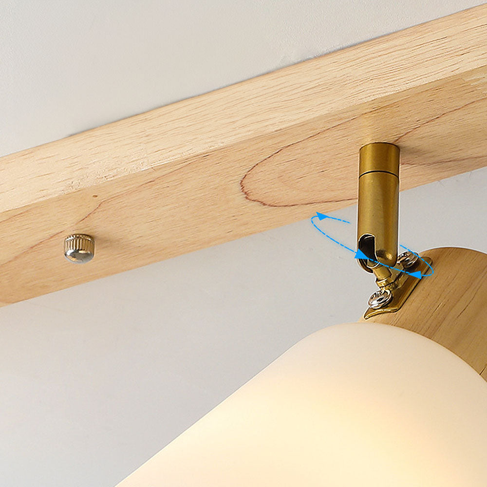ILLUMIRAIL - Modern Rotatable Wood LED Track Light