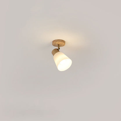 ILLUMIRAIL - Modern Rotatable Wood LED Track Light