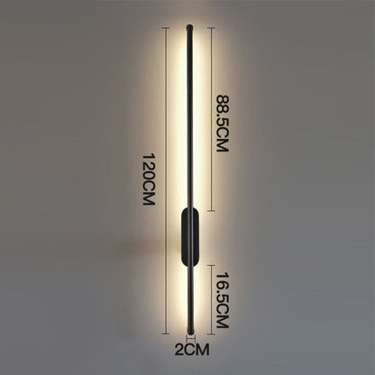 AURAVIA - Slanke aluminium LED-wandlamp