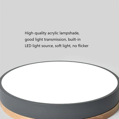 VIVARO - Contemporary Wood LED Ceiling Light