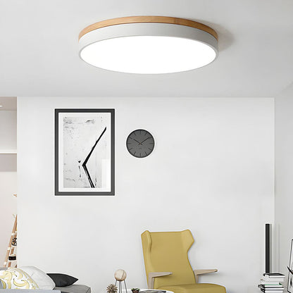VIVARO - Contemporary Wood LED Ceiling Light