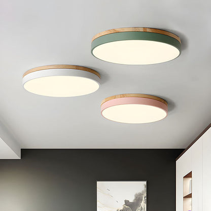 VIVARO - Contemporary Wood LED Ceiling Light