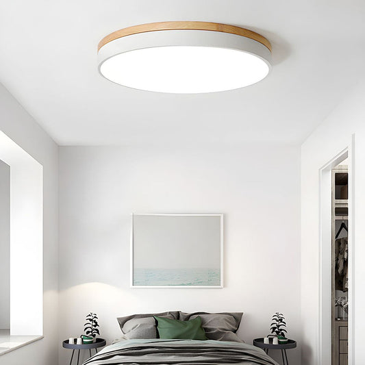 VIVARO - Contemporary Wood LED Ceiling Light