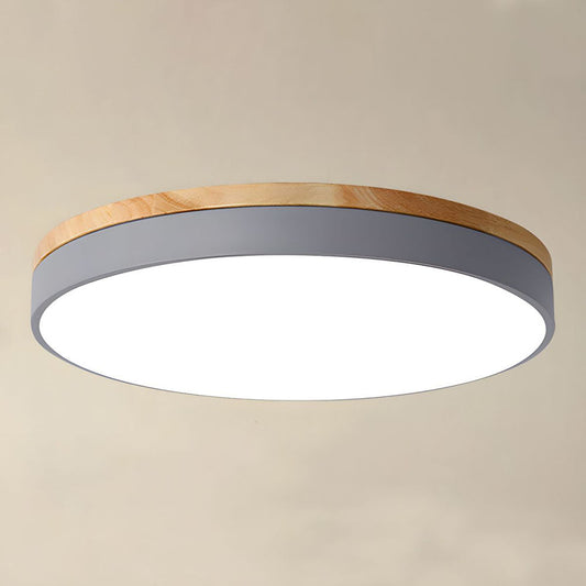 AUROLITE - Solid Wood and Iron LED Ceiling Light