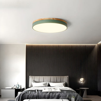 VIVARO - Contemporary Wood LED Ceiling Light