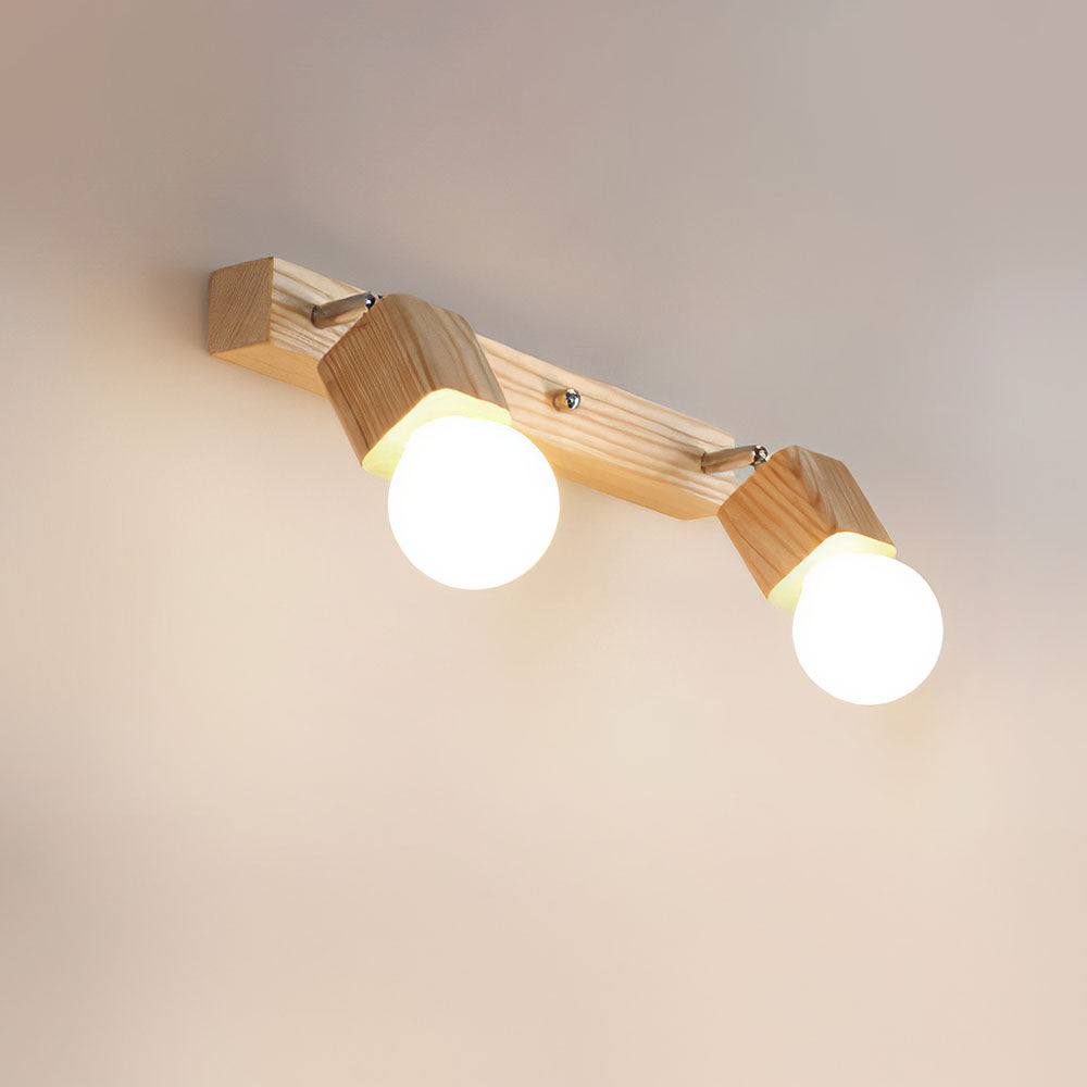 VIVLUX - Natural Wood Bathroom LED Track Lights
