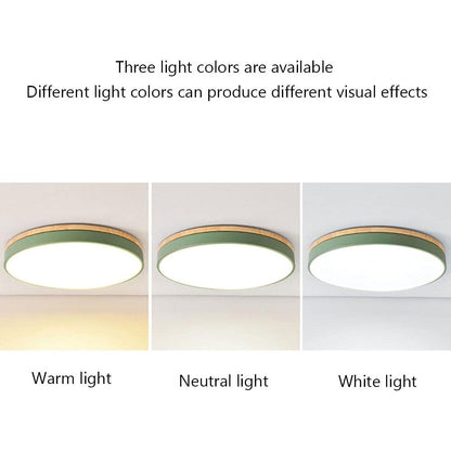 VIVARO - Contemporary Wood LED Ceiling Light
