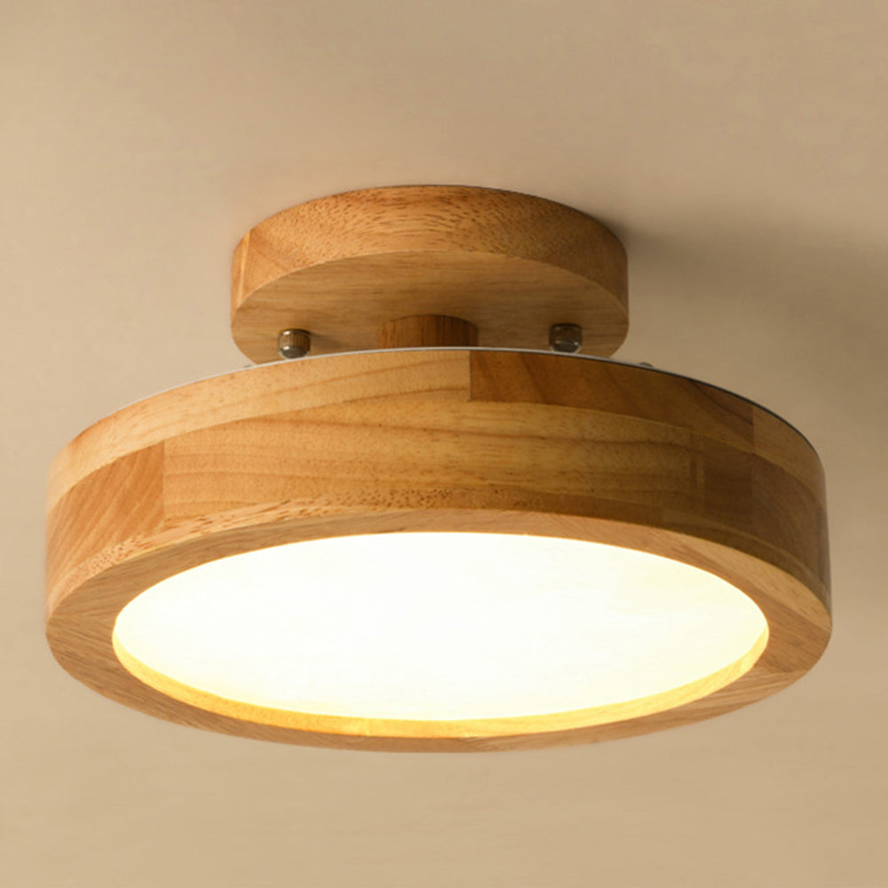 AURAWOOD - Rustic Wood LED Ceiling Light