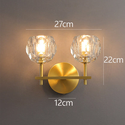 ALORIS - Moderne Gouden Kristal LED Wandlamp