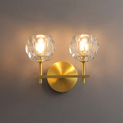 ALORIS - Moderne Gouden Kristal LED Wandlamp