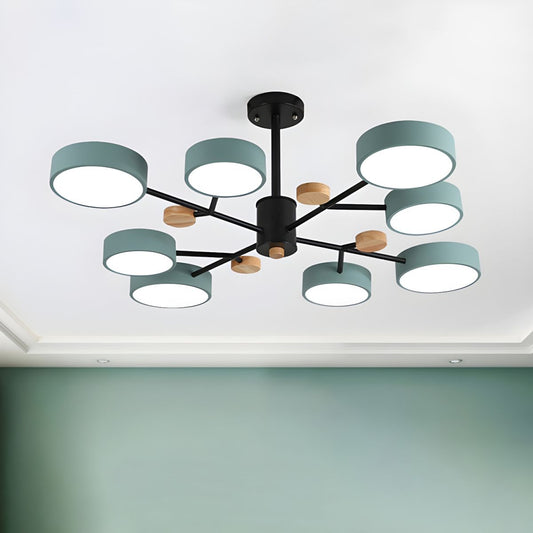 AUROCRYL - Stylish Acrylic and Iron LED Chandelier