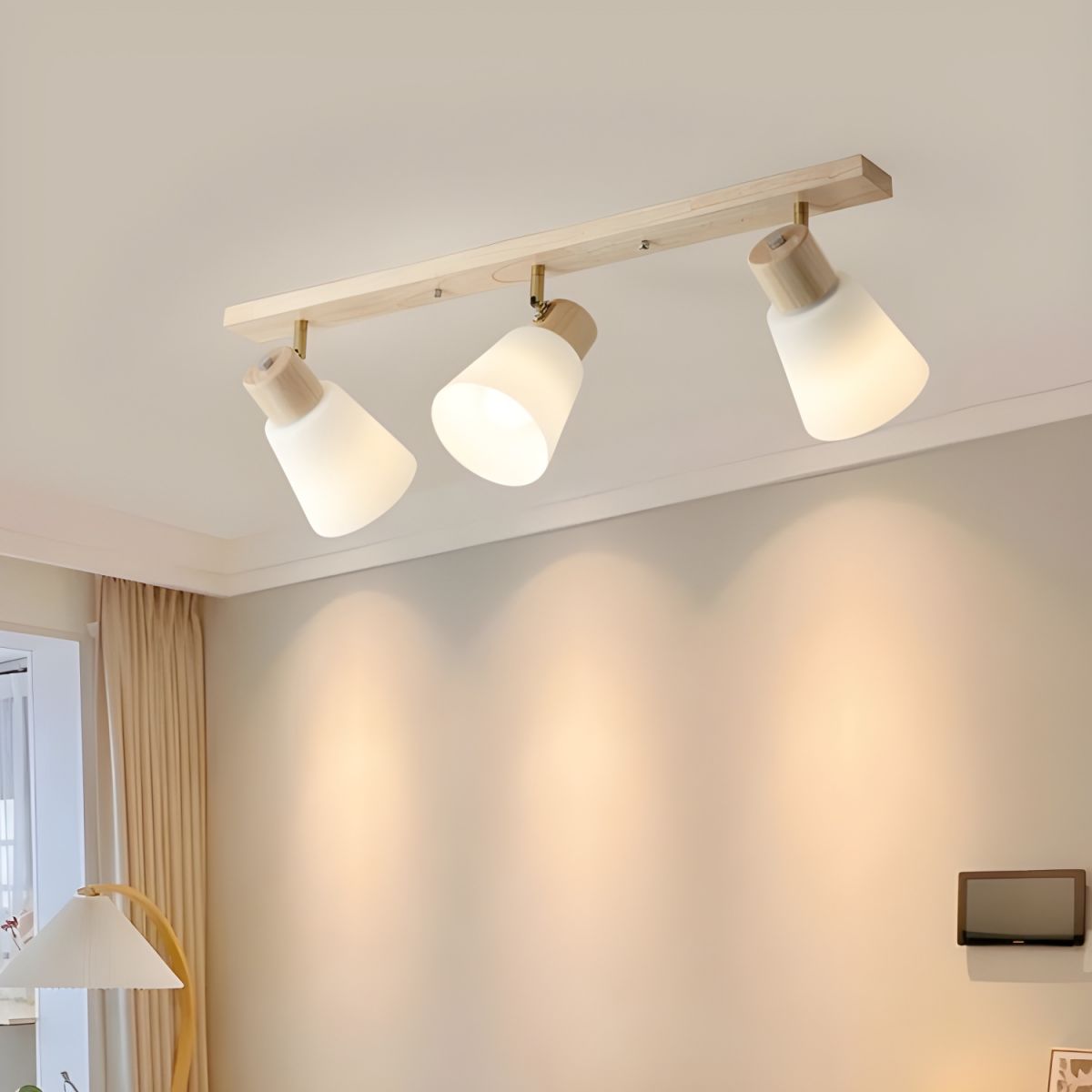 ILLUMIRAIL - Modern Rotatable Wood LED Track Light