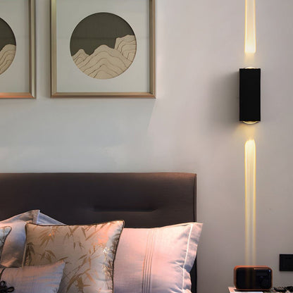 NOVAEL - Waterdichte LED Buiten Zwarte Wandlamp