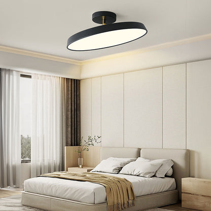 LUMINOA - Modern White LED Semi-Flush Ceiling Light