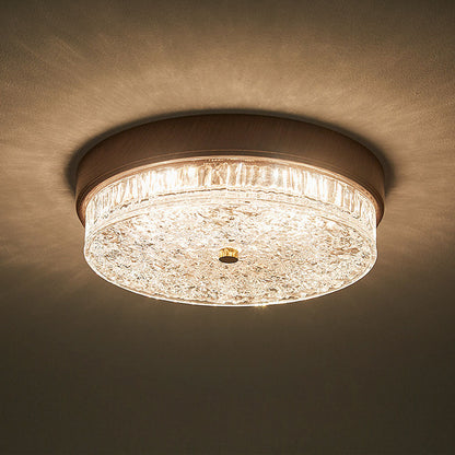 AURABELLA - Energy-Efficient Brown Glass LED Ceiling Light