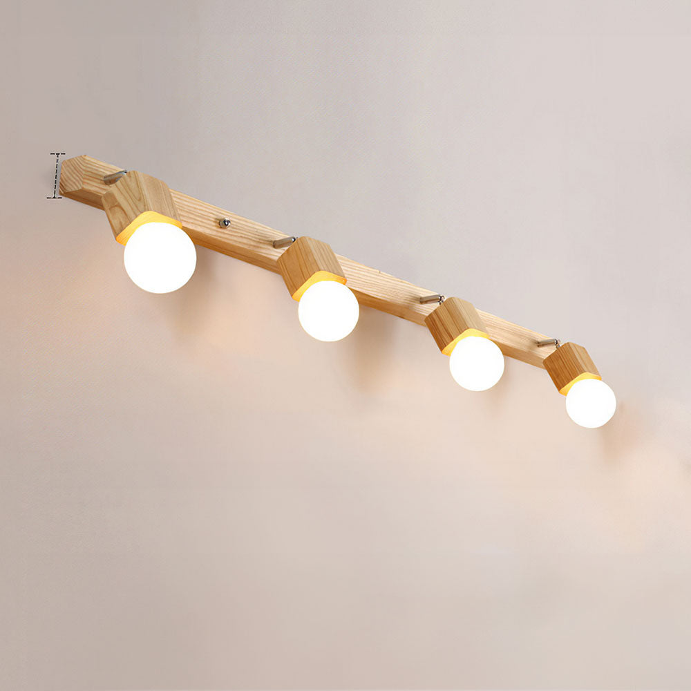 VIVLUX - Natural Wood Bathroom LED Track Lights